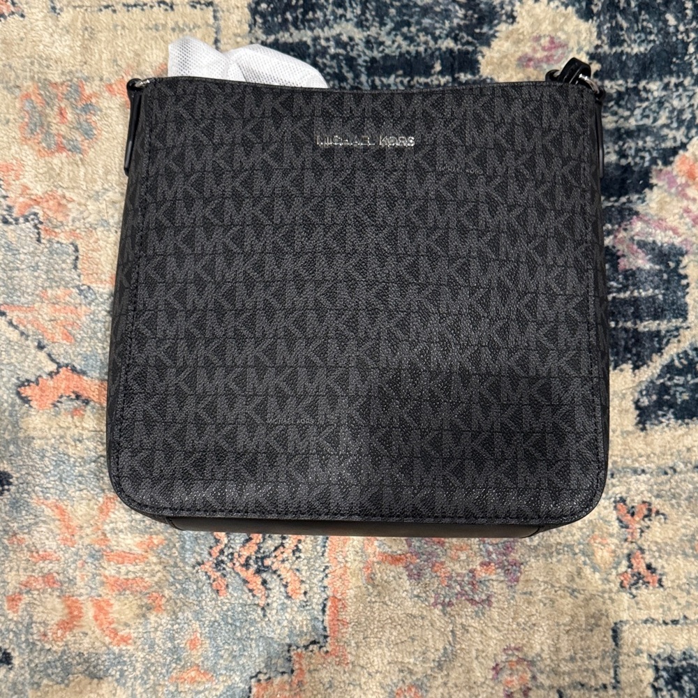Michael Kors Black Monogram Crossbody Bag
